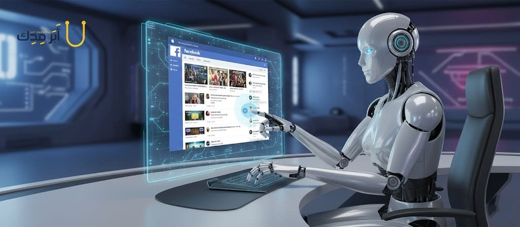 روبوت يتابع صفحة فيس بوك
