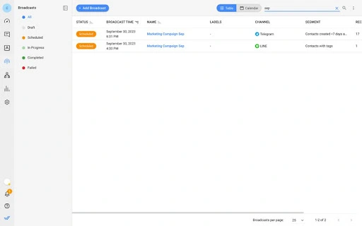 دليل التسويق عبر واتساب للعيادات والمراكز الطبية - لقطة من داخل تطبيق ريسبوند